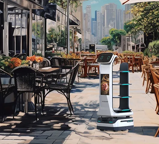Inteligentný doručovací robot AutoXing Mars debutuje na výstave v Hirošime v Japonsku a poskytuje...